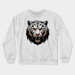 Tiger Head Cartoon illustration Crewneck Sweatshirt